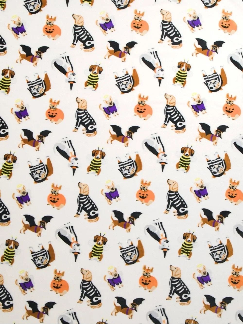NEW Well Dressed Home Dogs In Halloween Costumes Throw Blanket 60”x70”